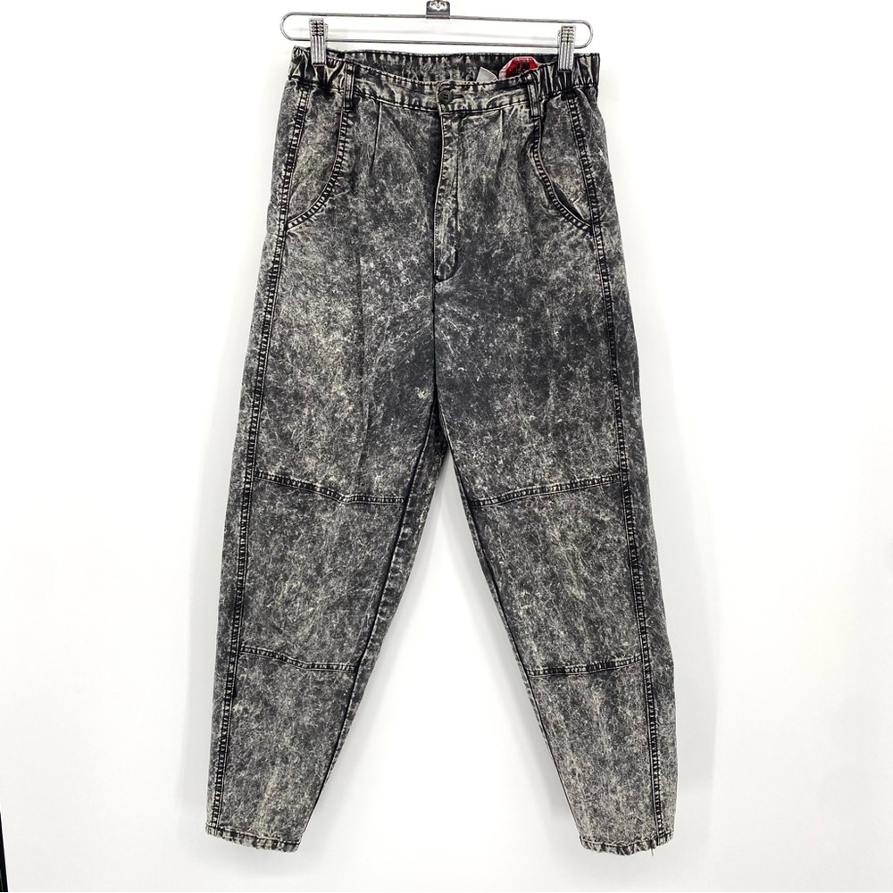 Organically Grown Pants Women’s 9 Vintage Acid Wash High Rise Jeans Tapered Leg‎